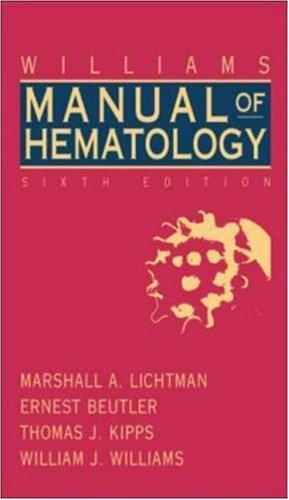 Cover for Williams Clinical Manual of Hematology