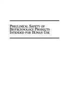 Cover for Preclinical safety of biotechnology products intended for human use