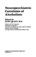 Cover for Neuropsychiatric correlates of alcoholism