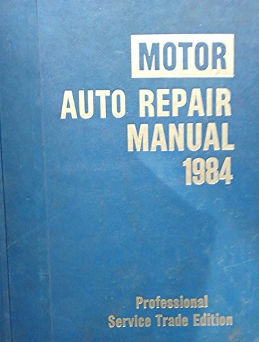 Cover for Motor Auto Repair Manual 1984