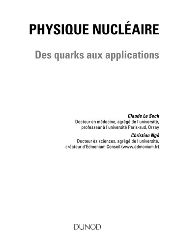 Cover for Physique nucléaire