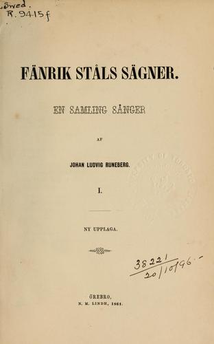 Cover for Fänrik Ståls Sägner