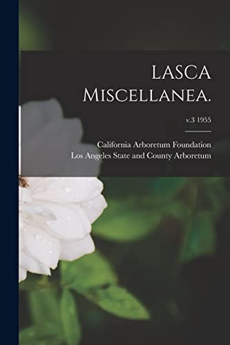 Cover for LASCA Miscellanea. ; V. 3 1955