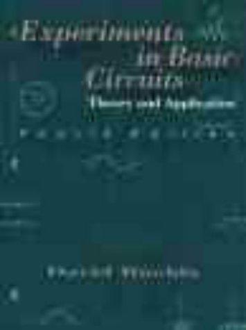 Cover for Experiments in Basic Circuits: Theory and Application 