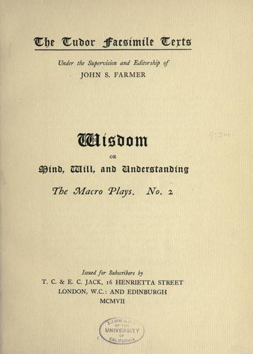 Cover for Wisdom