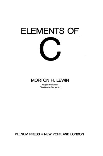Cover for Elements of C