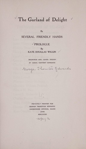 Cover for The garland of Delight
