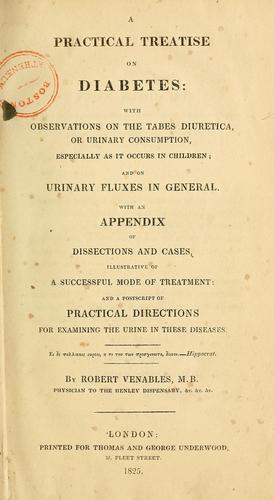 Cover for A practical treatise on diabetes