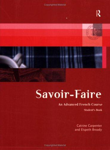 Cover for Savoir-Faire