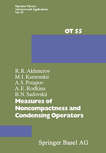 Cover for Measures of Noncompactness and Condensing Operators