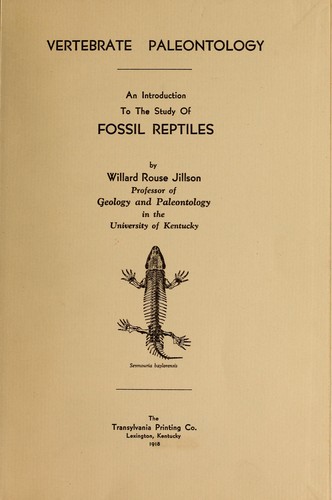 Cover for Vertebrate paleontology