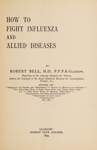Cover for How to fight influenza and allied diseases