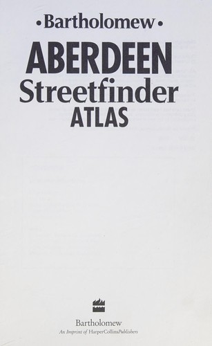 Cover for Aberdeen Streetfinder Atlas