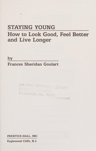 Cover for Staying young
