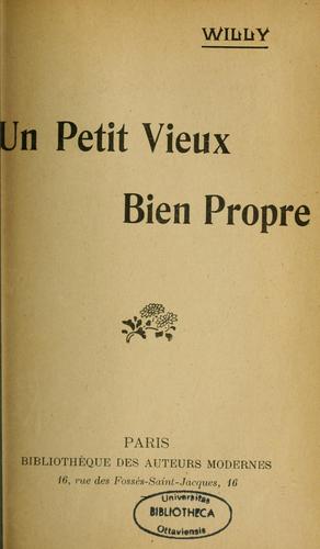 Cover for Un petit vieux bien propre
