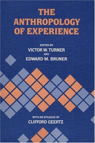 Cover for The Anthropology of experience