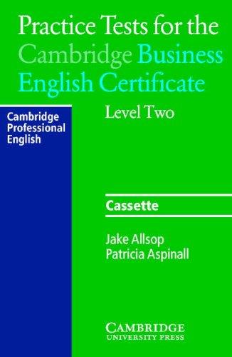 Cover for Practice Tests for the Cambridge Business English Certificate Level 2