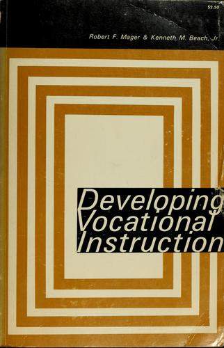 Cover for Developing vocational instruction