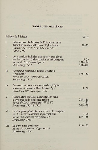 Cover for En rémission des péchés