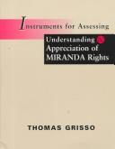 Cover for Instruments for assessing understanding & appreciation of Miranda rights