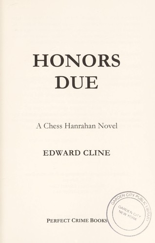 Cover for Honors due