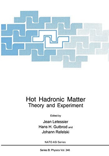 Cover for Hot Hadronic Matter