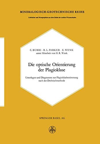 Cover for Die optische Orientierung der Plagioklase