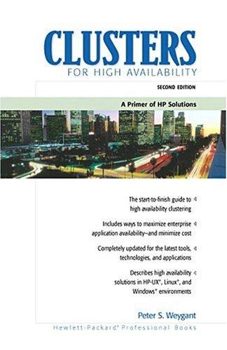Cover for Clusters for High Availability