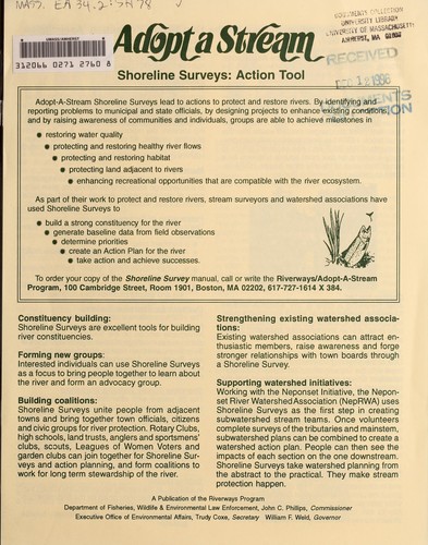 Cover for Shoreline surveys