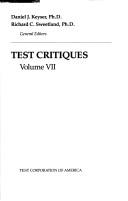 Cover for Test Critiques