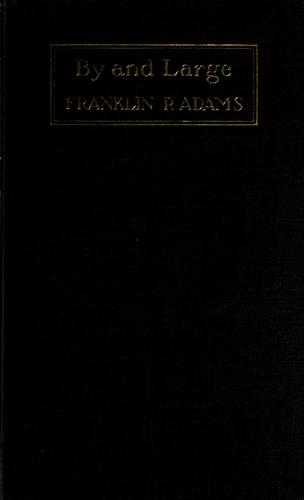 Cover for By and large