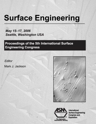 Cover for Surface Engineering, Proceedings of the 5th international Surface Engineering Congress