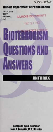 Cover for Bioterrorism questions and answers