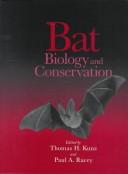 Cover for Bat biology and conservation