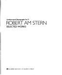 Cover for Robert A.M. Stern (Architectural Monographs No 17) (Architectural Monographs)