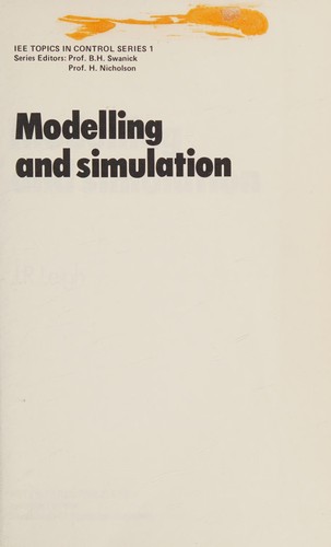 Cover for Modelling and simulation