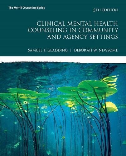 Cover for Clinical Mental Health Counseling in Community and Agency Settings