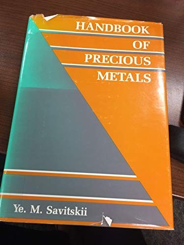 Cover for Handbook of precious metals