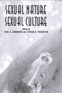 Cover for Sexual nature, sexual culture