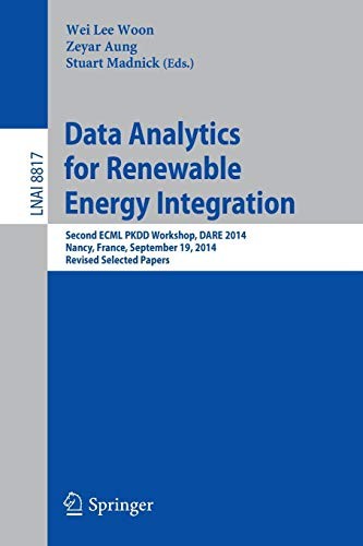 Cover for Data Analytics for Renewable Energy Integration