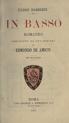 Cover for In basso