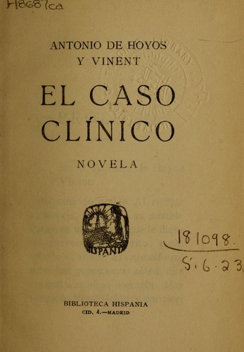 Cover for El Caso Clinico