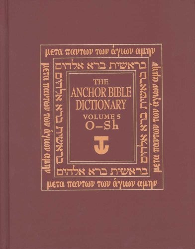 Cover for The Anchor Bible Dictionary, O-Sh