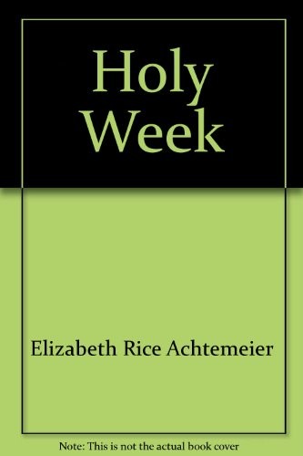 Cover for Holy Week.