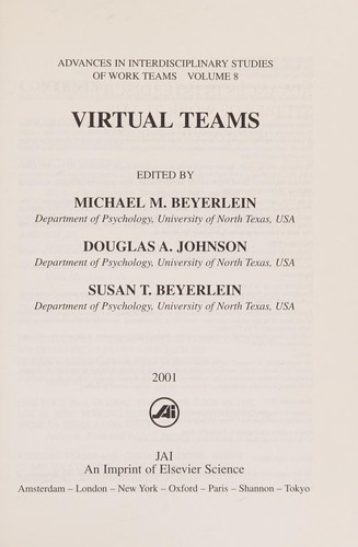Cover for Virtual teams