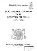 Cover for Documentos canarios en el Registro del Sello