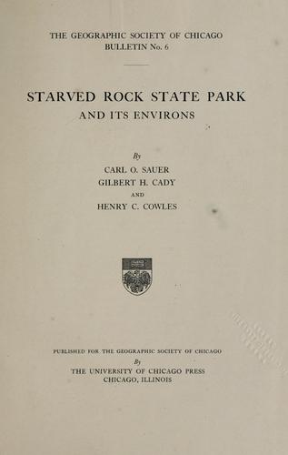 Cover for Starved Rock State Park and its environs