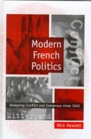Cover for Modern French politics