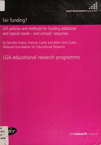 Cover for Fair funding?