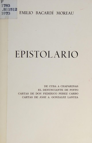 Cover for De Cuba a Chafarinas. El denunciante de Pintó. Epistolario ...
